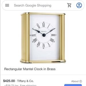 Tiffany and Co clock